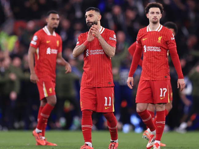 Mohamed Salah after the loss. Picture: Simon Stacpoole/Offside/Offside via Getty Images