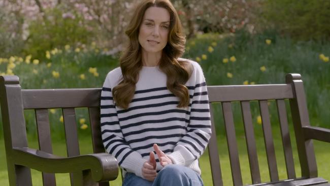 Kensington Palace’s video of Princess of Wales, Kate Middleton, revealing she is undergoing treatment for cancer.