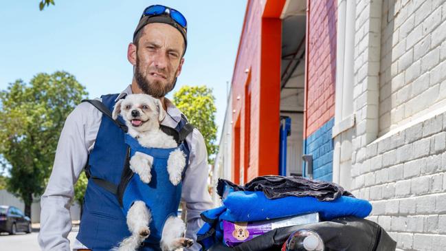 Hayden Patterson at Kennards storage unit facility on Port Rd, Thebarton SA. Pictured on 7th December 2024. Picture: Ben Clark