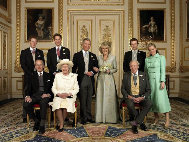 Camilla’s children, Tom and Laura (top far right) will likely receive an invitation to the royal family’s Easter celebrations. Picture: AFP