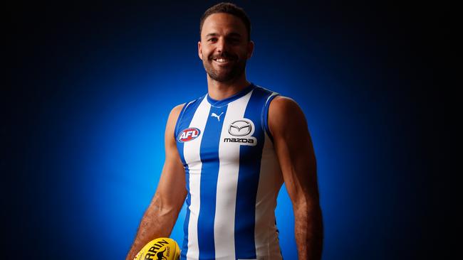 Logue in his new threads. Picture: AFL Photos