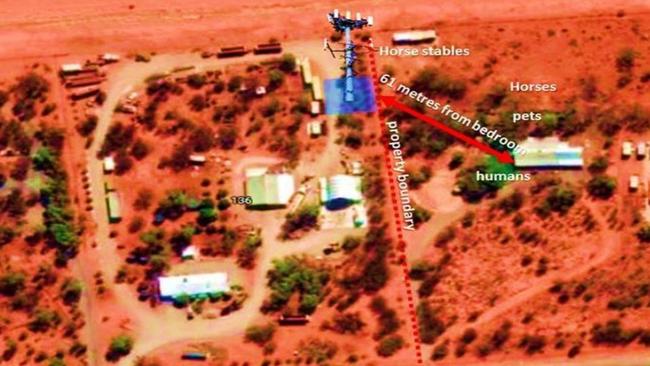 A proposed Telstra mobile tower flagged for Ilparpa, Alice Springs, is being protested by two residents who live nearby the site