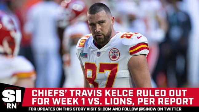 Kansas City's Travis Kelce is out for tonight's season-opening game against  the Detroit Lions: Report 