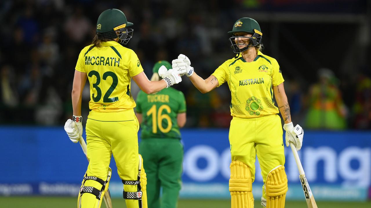 Tahlia McGrath and Ash Gardner got the job done for Australia. (Photo by Mike Hewitt/Getty Images)