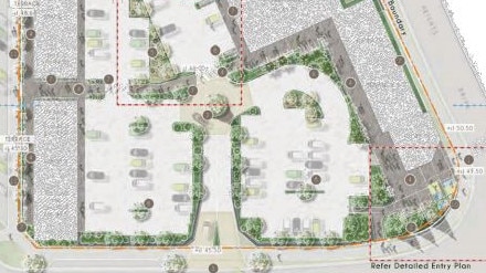 Past plans for the future Ballina Heights commercial precinct.