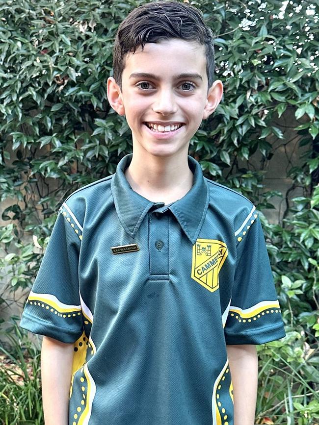 Lucas Brophy is the vice-captain at Cammeray Public School.