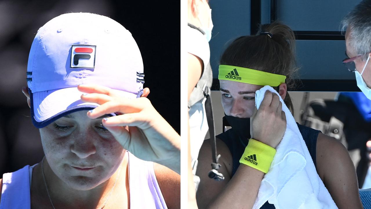 Ash Barty and Karolina Muchova.