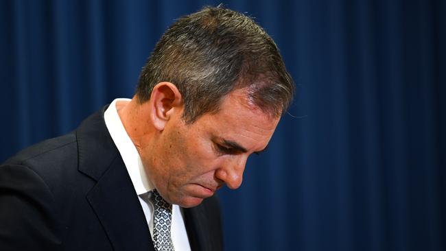 Treasurer Jim Chalmers speaks during a press conference in Brisbane following the release of monthly CPI data. Picture: Dan Peled/NewsWire