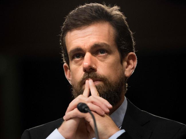 Twitter chief Jack Dorsey has backed the social media platform’s ban of US President Donald Trump. Picture: AFP