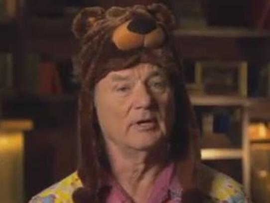 NFL Blitz: Bill Murray’s bear hat steals show