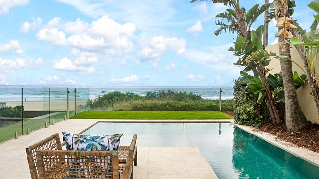 The pool at the Hedges Ave property.