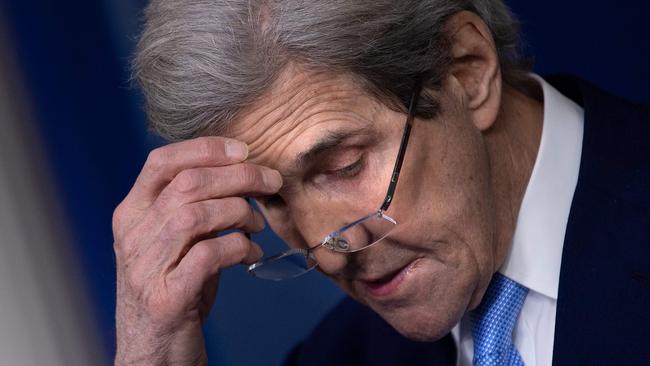 US climate John Kerry speaks during a press briefing at the White House last Thursday. Picture: Brendan Smialowski / AFP