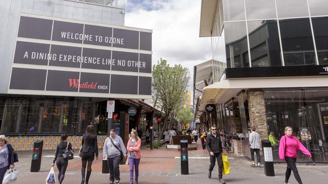 Westfield Knox’s Ozone precinct will be busy.