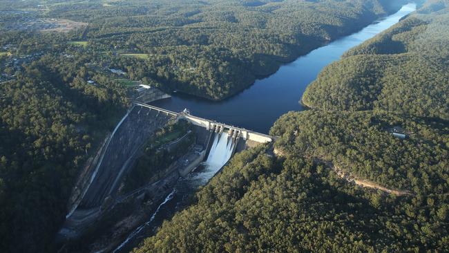 Warragamba Dam in western Sydney. Picture: John Feder