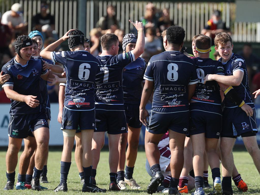 Redcliffe the winning team, Redcliffe and Clairvaux MacKillop College, Wynnum Manly Leagues Club. Picture: Liam Kidston