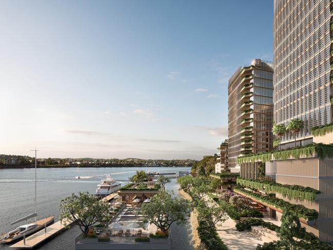 Developing Queensland: Kokoda Development, Teneriffe Banks. Marina on the Brisbane River.