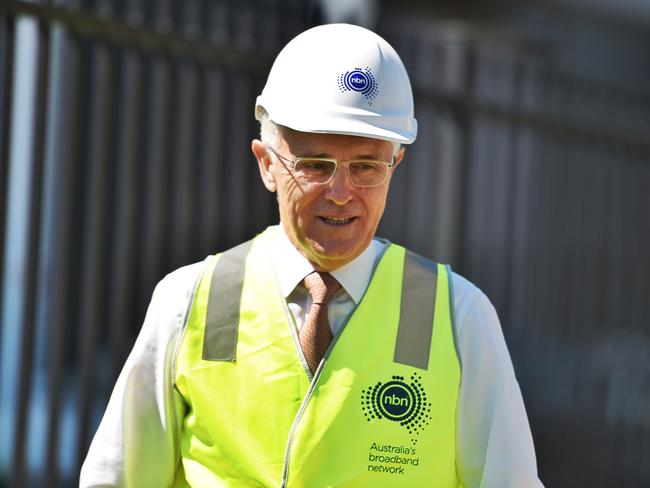 At an NBN project site in 2016.