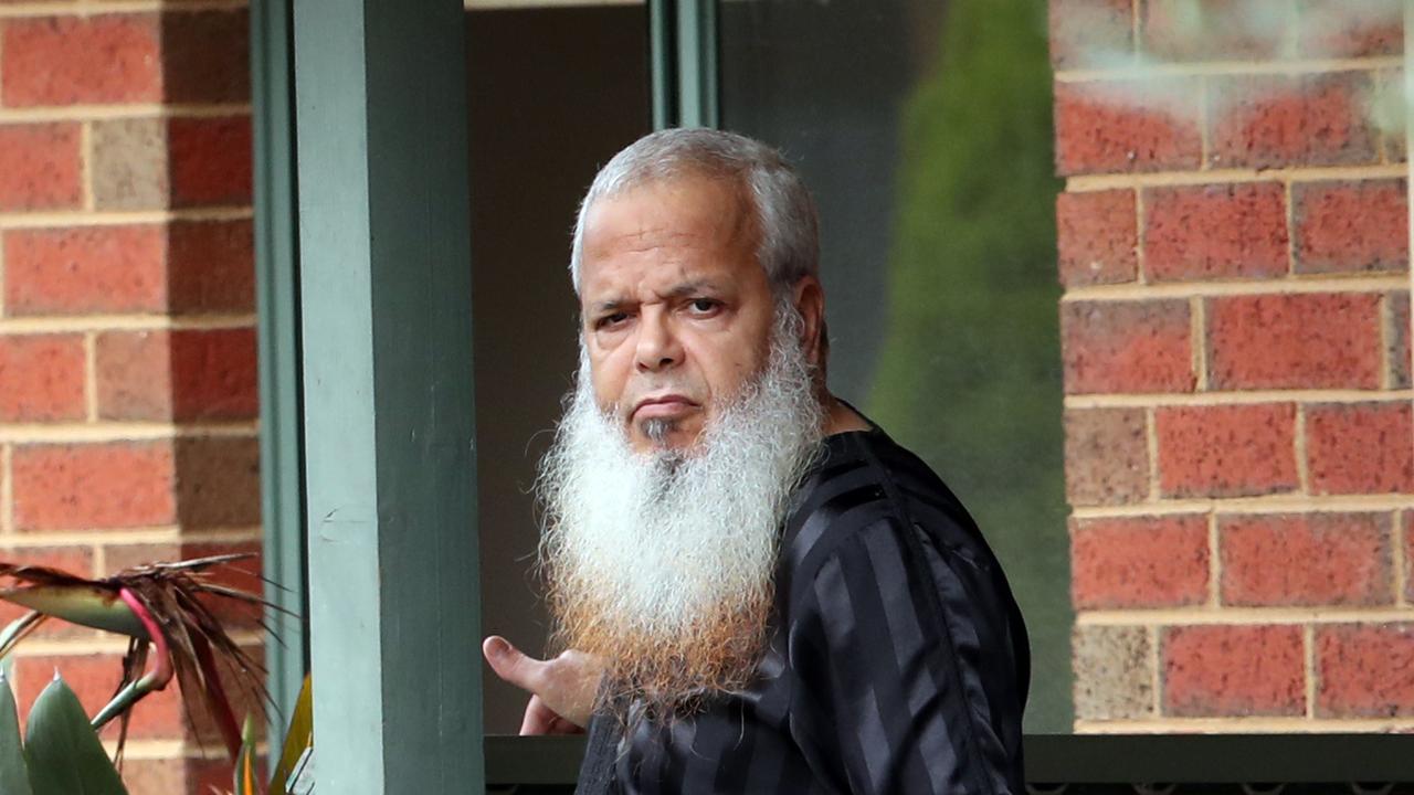 Convicted terrorist Abdul Nacer Benbrika who was recently released from prison at his home. Picture: David Crosling