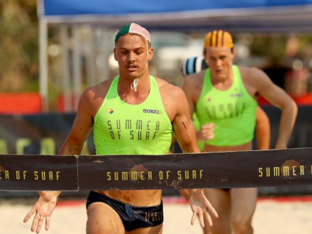 Corey Fletcher currently leads the Summer of Surf board series and board relay series. Picture supplied.