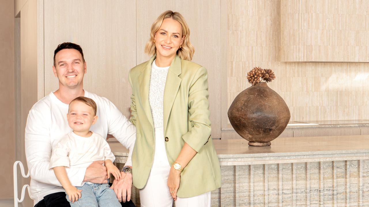 Rob and Meghan Gray with their two-year-old son, Hayes. Image supplied.