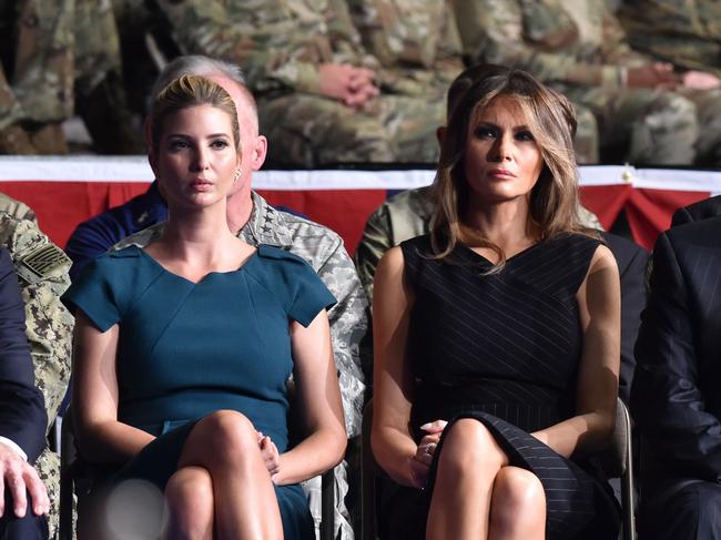 Ivanka Trump and Melania Trump. Picture: AFP