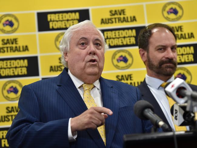 Clive Palmer spent more than $100m for the United Australia Party at the last federal election to win only one Senate seat. Picture: NCA NewsWire / Nicki Connolly