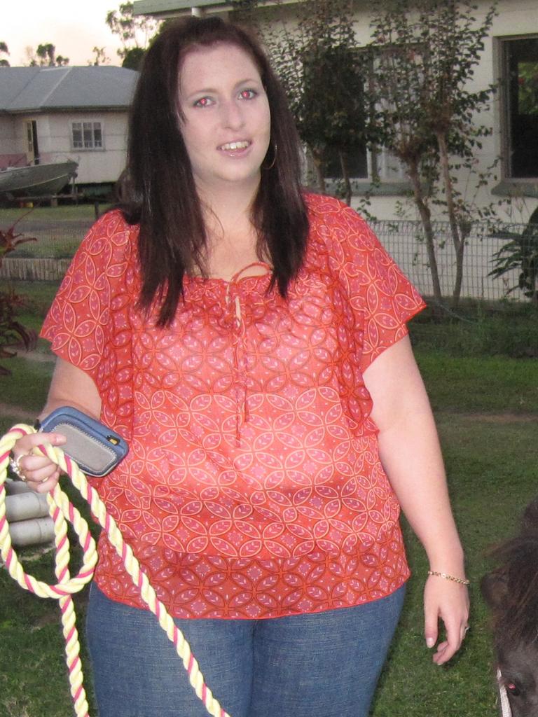 Shellie Alberdi weighed 120kg and was a size 24.