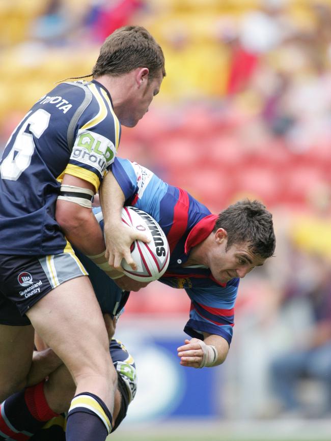 Tony Duggan in action for the Clydesdales against North Qld. Picture: David Kapernick