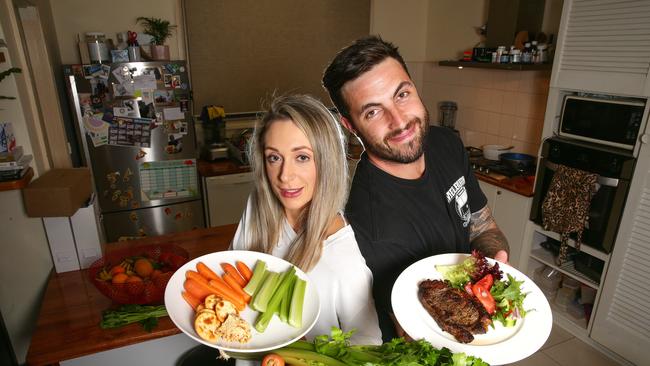 Audrey Kasa, a vegan, and her husband Kane, a meat-eater, manage to live in harmony, despite their different diets. Picture Andrew Tauber