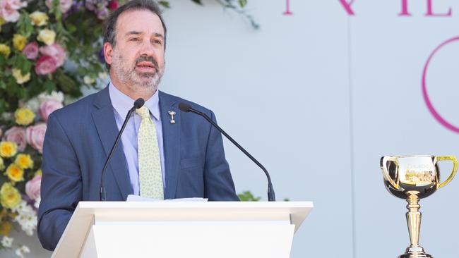 Racing Minister Martin Pakula won’t cop Cup criticism. Picture: Asanka Ratnayake/Getty Images