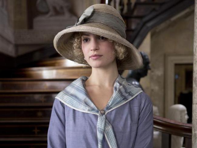 Her other role ... Lily James as Lady Rose McClare in Downton Abbey. Picture: Channel Seven