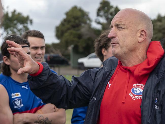 Mornington coach Simon Goosey.