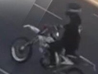 CCTV of a Oscar Patterson's  final moments, before he came off his motorbike in a fatal accident on Main North Road in Blair Athol. Picture: 7 NEWS