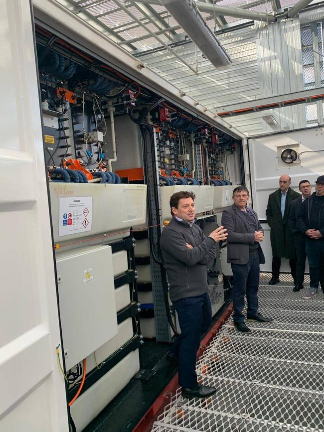 A giant battery that uses vanadium to store renewable energy has started operation at Monash University: Picture Monash University