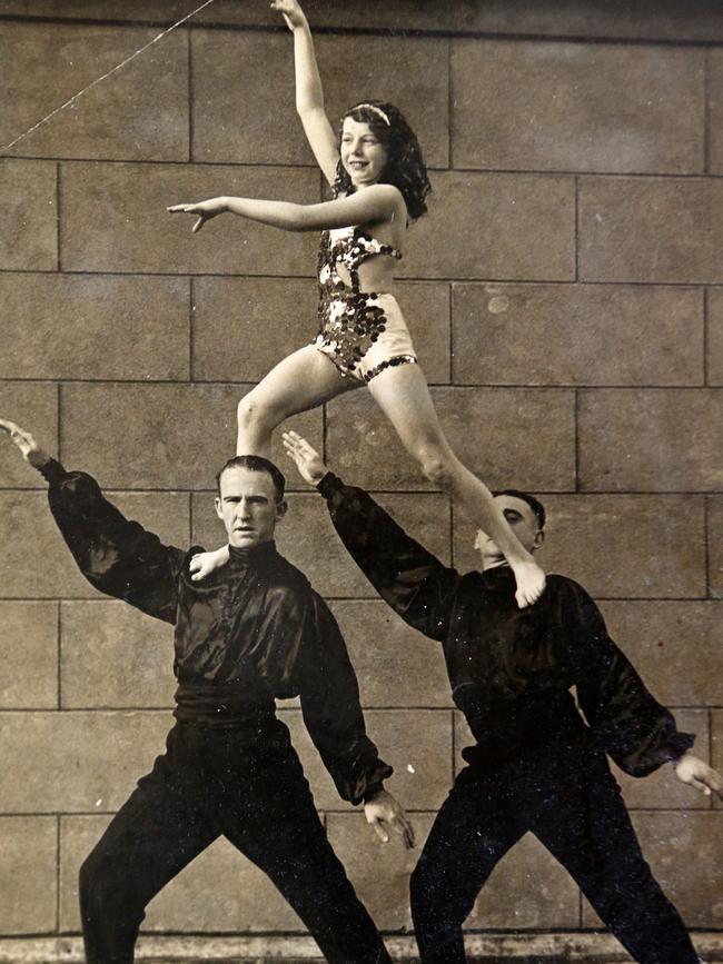 Skinner in her younger days as a high-flying vaudeville performer. Photo Calum Robertson