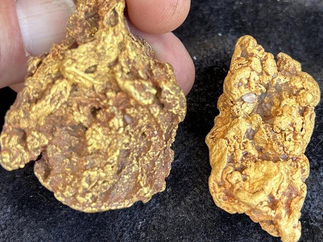 Gold nuggets found in Victoria's golden triangle by prospectors - for herald sun real estate