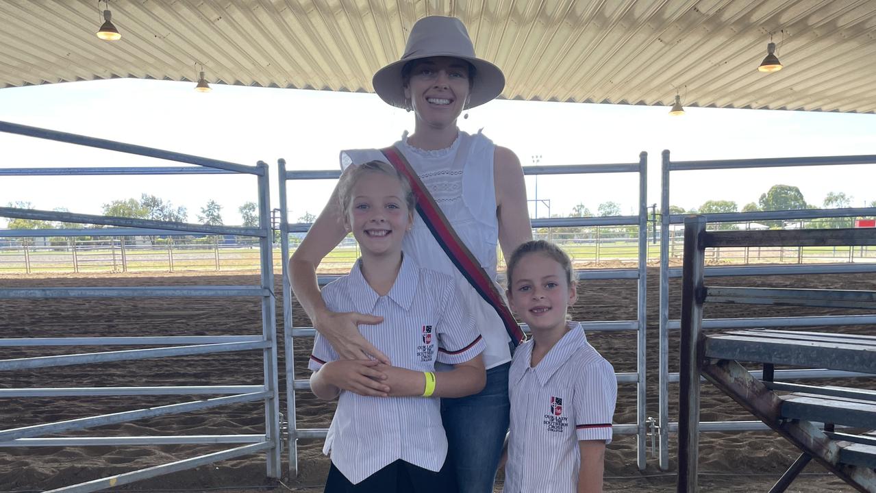 Rebecca, Harriet and Poppy at the Dalby Show 2022 Picture: Emily Devon