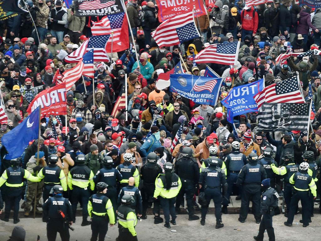 The President was accused of leading a coup after refusing to accept the election result and inciting his supporters to take unprecedented action. Picture: Olivier Douliery / AFP