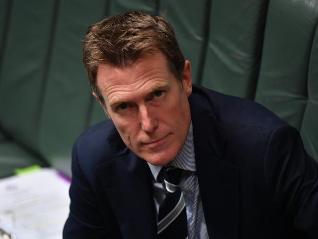 CANBERRA, AUSTRALIA - NOVEMBER 12: Attorney-General Christian Porter during Question Time in the House of Representatives at Parliament House on November 12, 2020 in Canberra, Australia.  The Coalition has relied on One Nation and Centre Alliance to pass its $4bn recession-busting wage subsidy JobMaker for young workers fracturing with Labor over a COVID-19 emergency relief measure. JobMaker is estimated to create 450,000 jobs, with Labor insisting on a job security amendment that would prevent employers sacking existing workers in order to qualify for the scheme. (Photo by Sam Mooy/Getty Images)