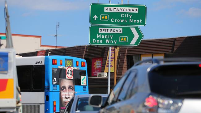 The Military/Spit road corridor during peak hour.