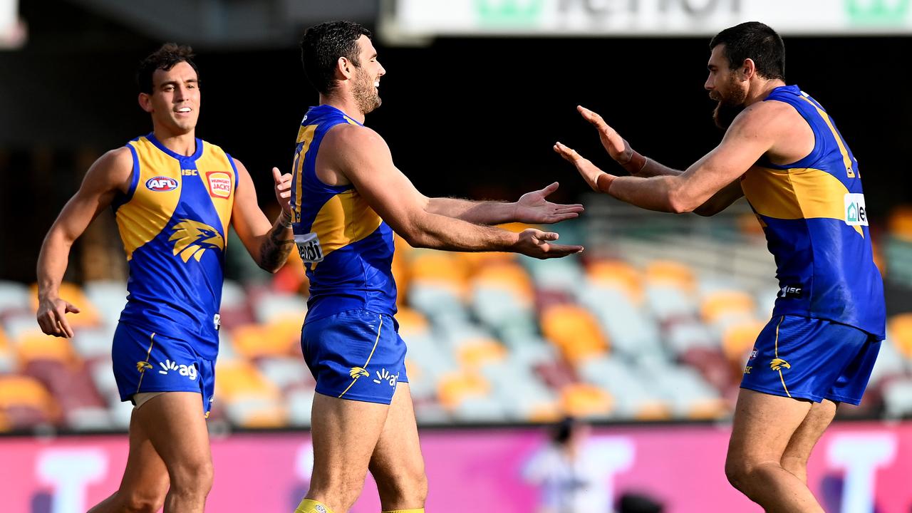 West Coast pulled away from Adelaide in the third quarter, as they head back to WA with a 3-3 record. (Photo by Bradley Kanaris/Getty Images)