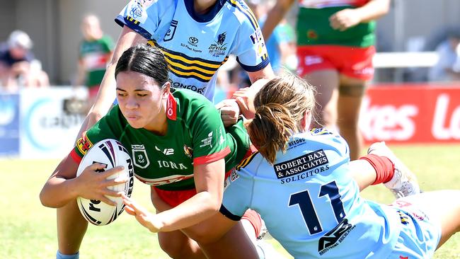 Harvey Norman under 19 rugby league between Wynnum-Manly and Norths Devils. Saturday February 25, 2022. Picture, John Gass