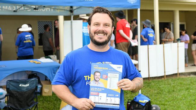 LNP Phil Thompson at the Greenwood Park Sporting Complex in Townsville. Picture: Shae Beplate.