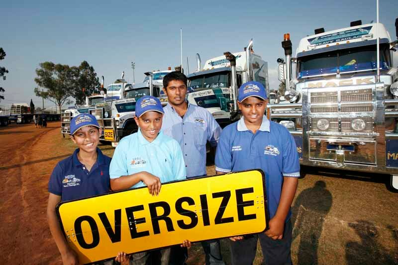 A world record was gained for the most Mack trucks in one spot at the Gatton Showgrounds on Sunday. More than 300 trucks and thousands of locals showed up to check out these giants of the road. Picture: David Nielsen