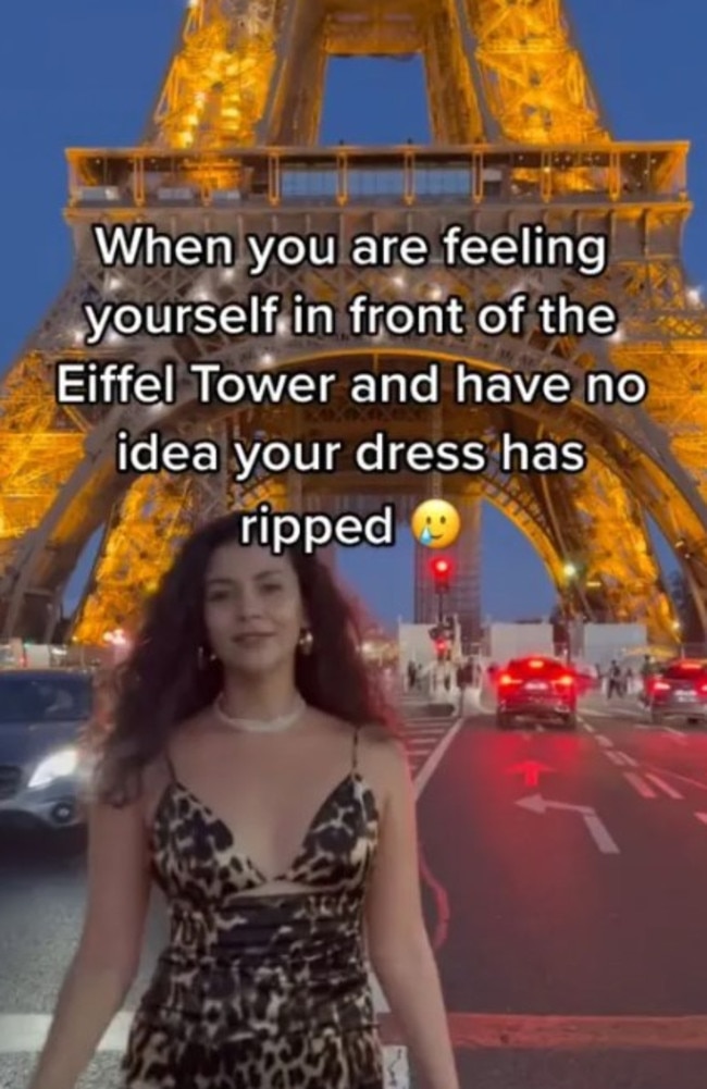 Woman's fashion fail revealed. Picture: TikTok/orianafindlay