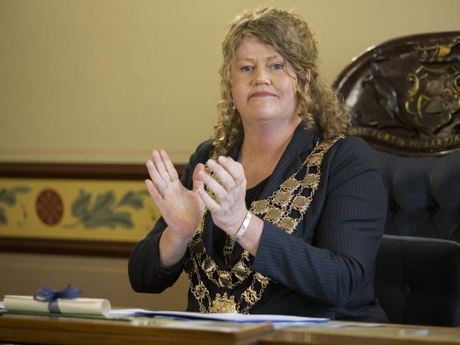 Lord Mayor Anna Reynolds sent the first email in what developed into a heated exchange between aldermen. Picture: EDDIE SAFARIK