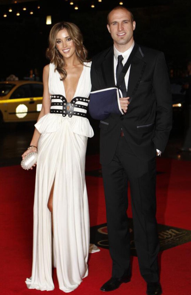 Rebecca and Chris Judd in 2008.