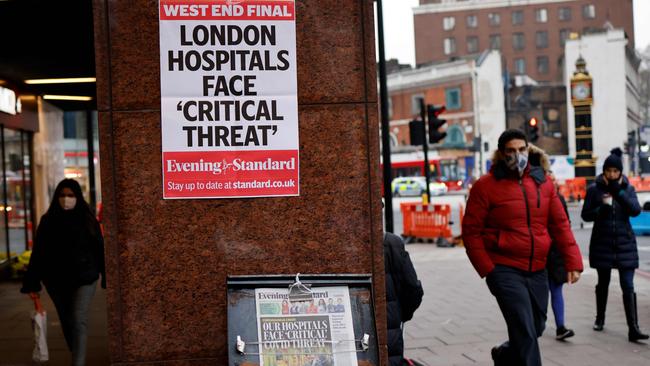 London Mayor Sadiq Khan says the capital is at crisis point. Picture: AFP.