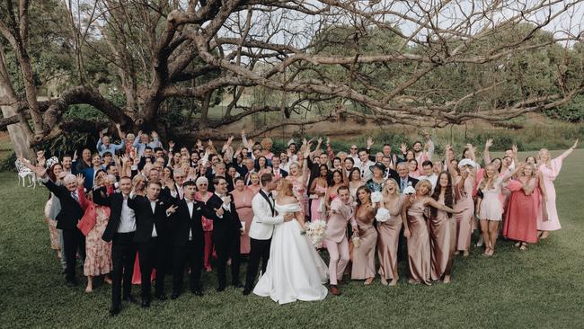 Katrina West and Reece Watson’s wedding. Picture: Aleisha Edwards Weddings