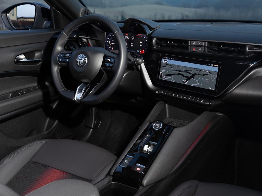 Inside the cabin is distinctively Alfa. Picture: Supplied
